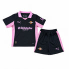 Palermo Completo Away Bambino 2025/26 blu navy e rosa vista frontale