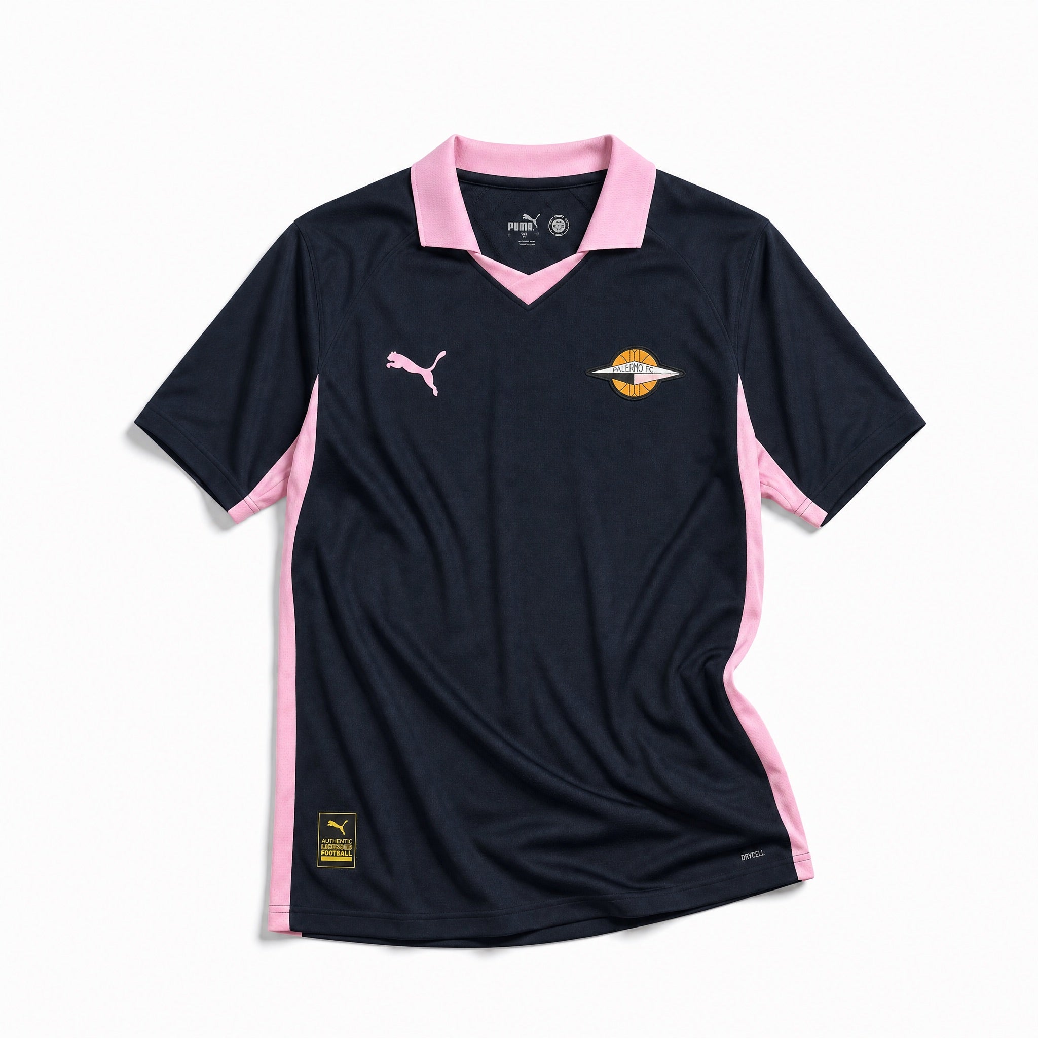 Palermo Maglia Away 2025/26 blu navy e rosa vista frontale