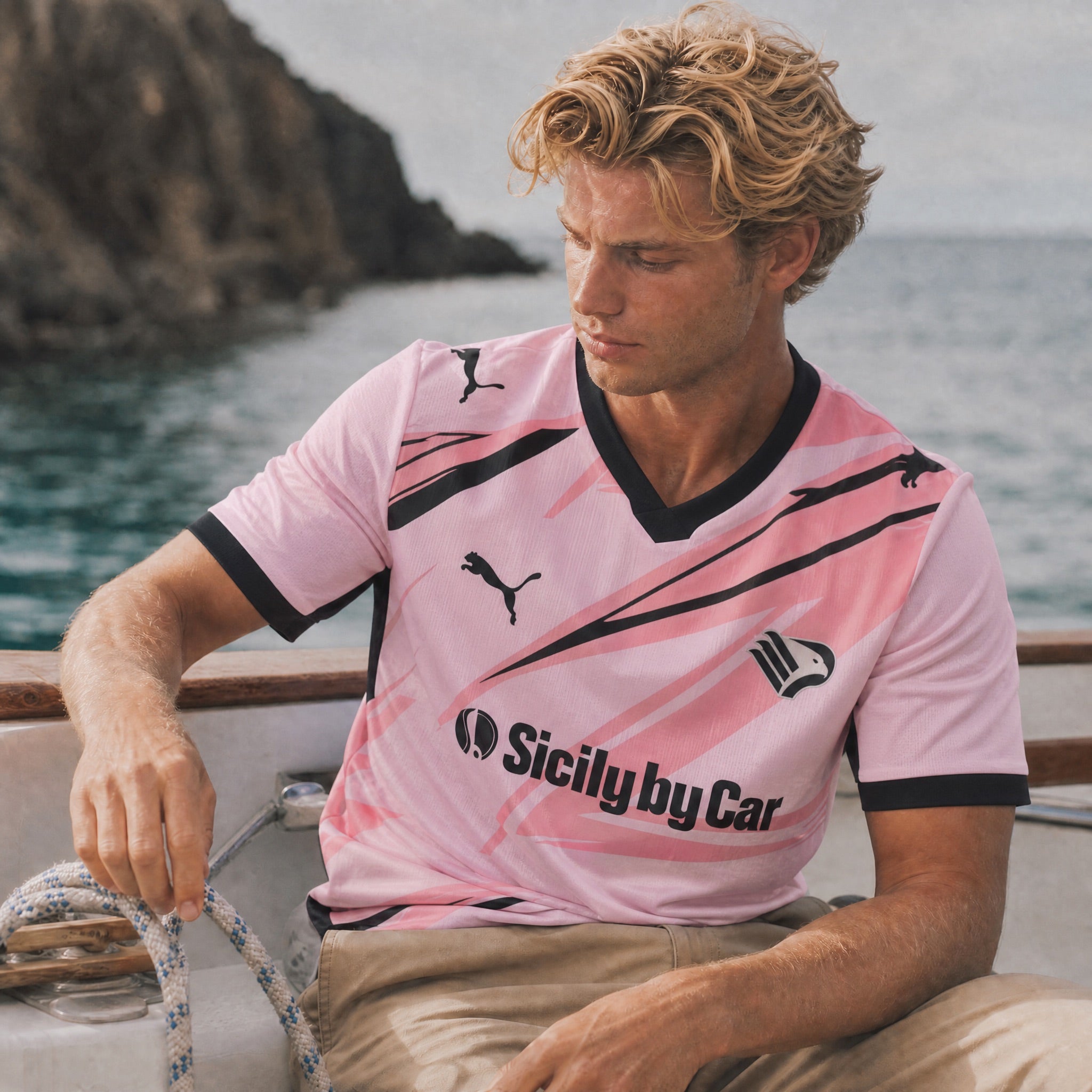 Palermo maglia da calcio Home 2025/26 dettaglio grafico