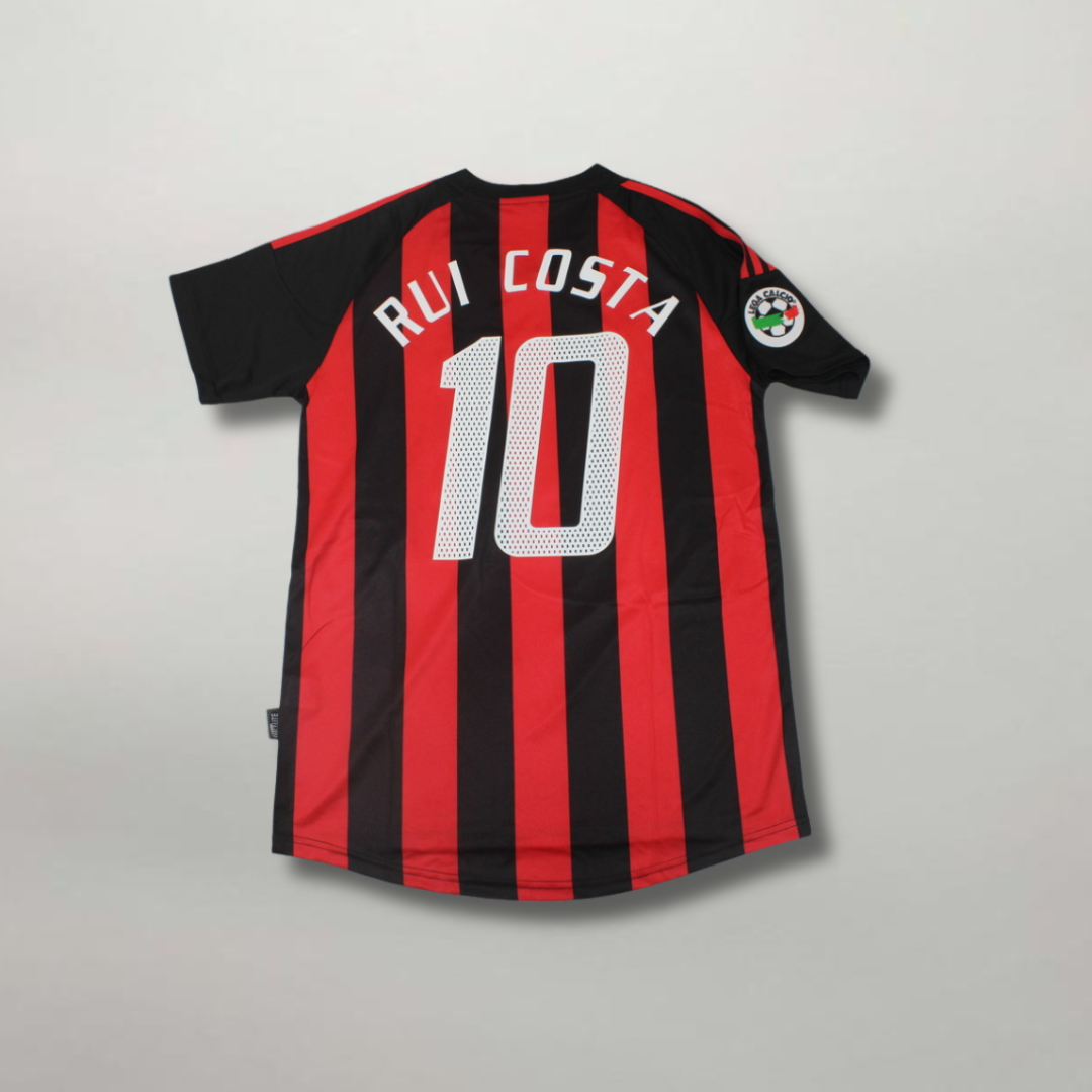 Retro maglia Milan 2002/03 stile calcio vintage italiano RUI COSTA