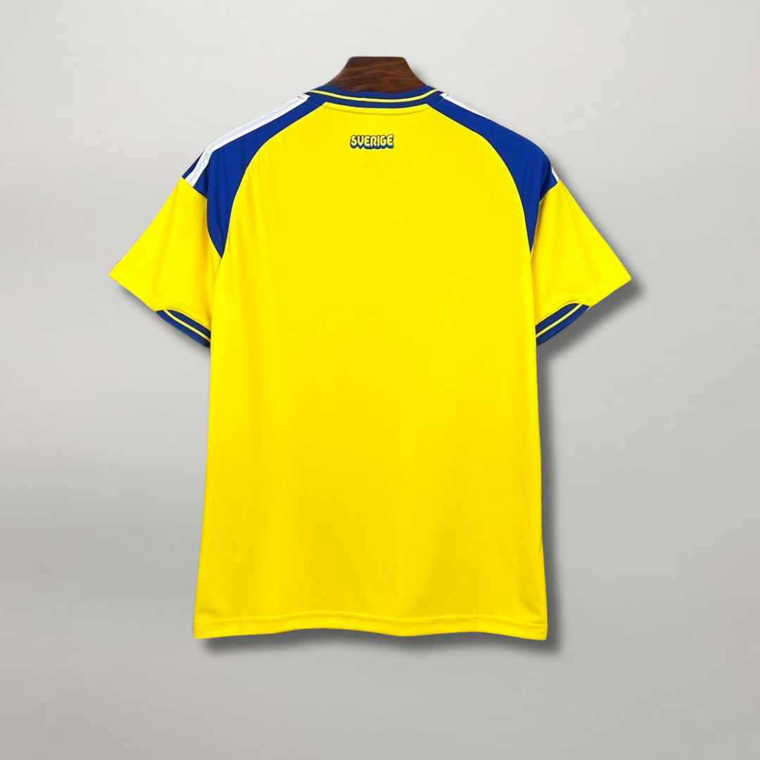 Retro maglia Svezia Home 2026 gialla con spalle Adidas oversize