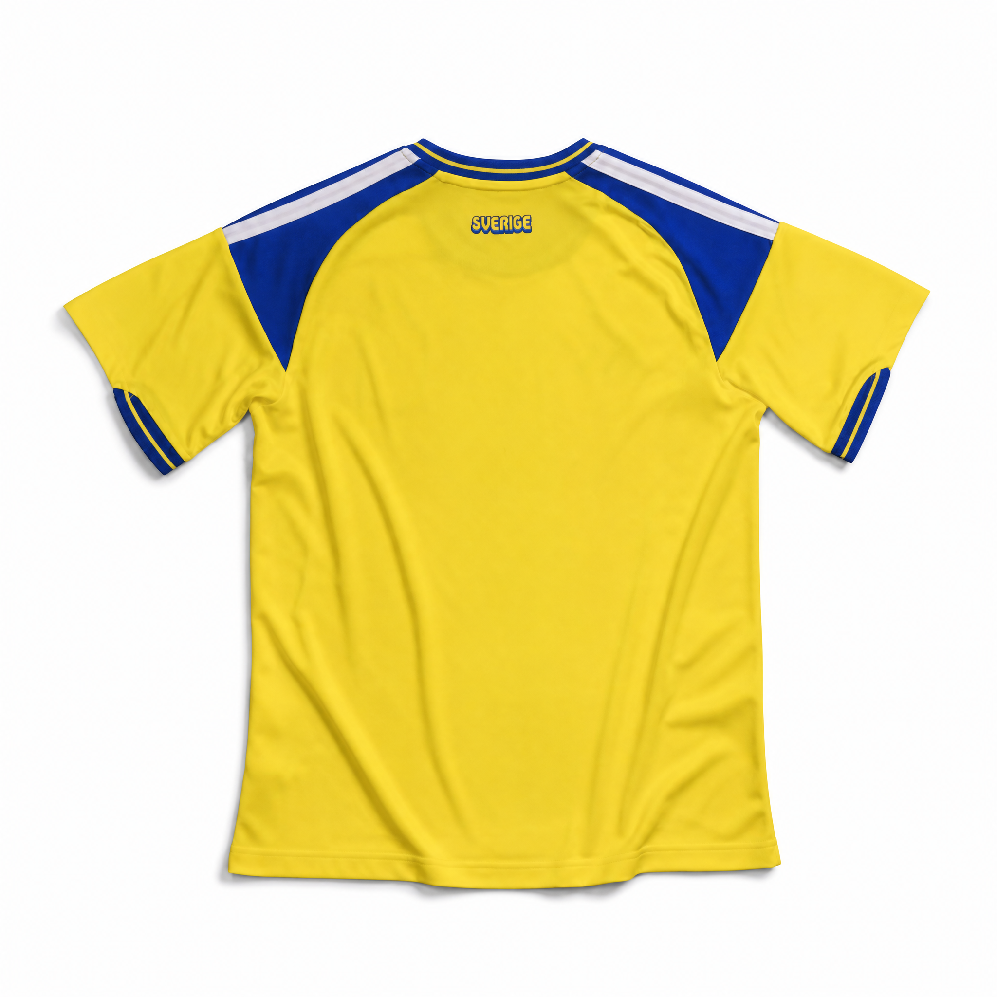 Retro maglia Svezia Home 2026 gialla con spalle Adidas oversize
