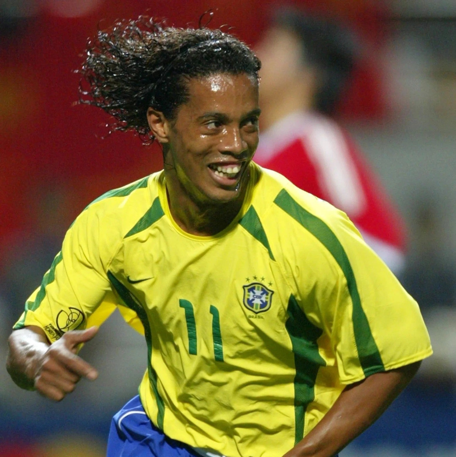Ronaldinho con maglia Brasile 2006 durante partita Mondiale
