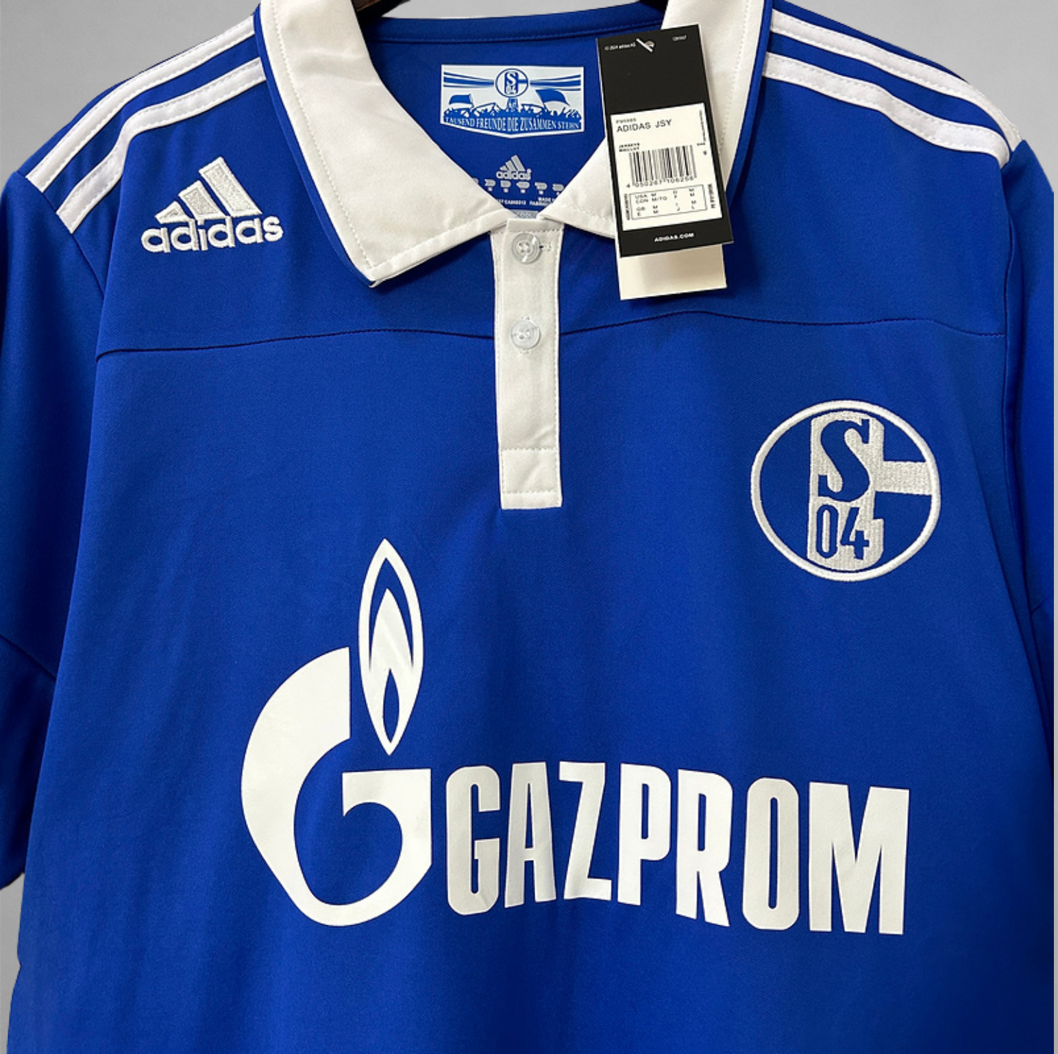 Schalke 04 shirt home 2010/11 con dettagli bianchi classici
