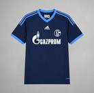 Schalke 04 maglia away 2010/11 blu scuro vista frontale completa
