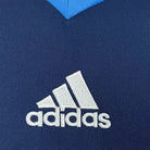 Schalke 04 maglia calcio 2010/11 tessuto blu scuro minimalista