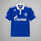 Schalke 04 maglia home 2010/11 blu reale vista frontale completa