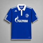 Schalke 04 maglia home 2010/11 blu reale vista frontale completa
