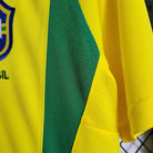 Tessuto maglia Brasile 2002 giallo canarinho