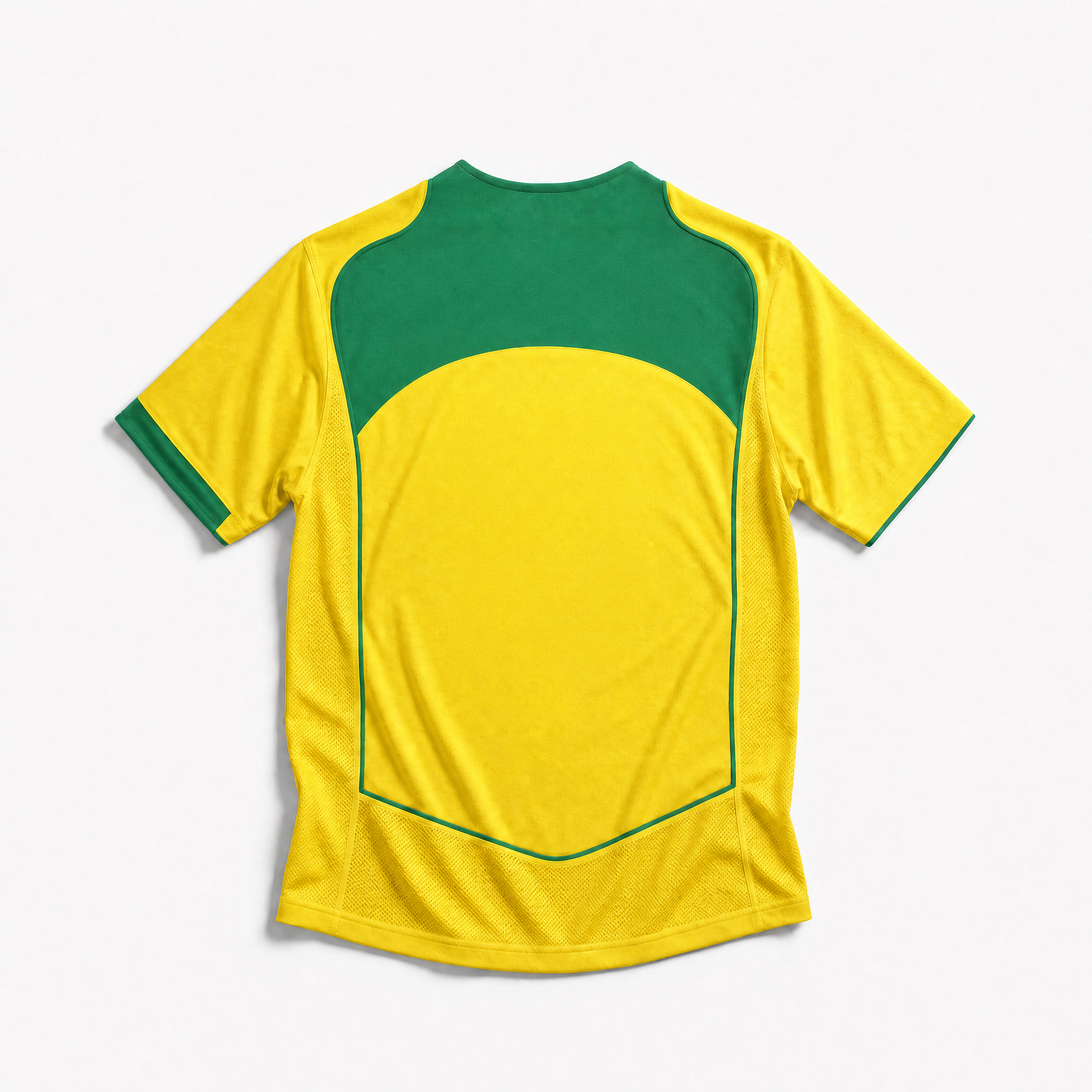 Tessuto maglia Brasile 2004 giallo canarinho
