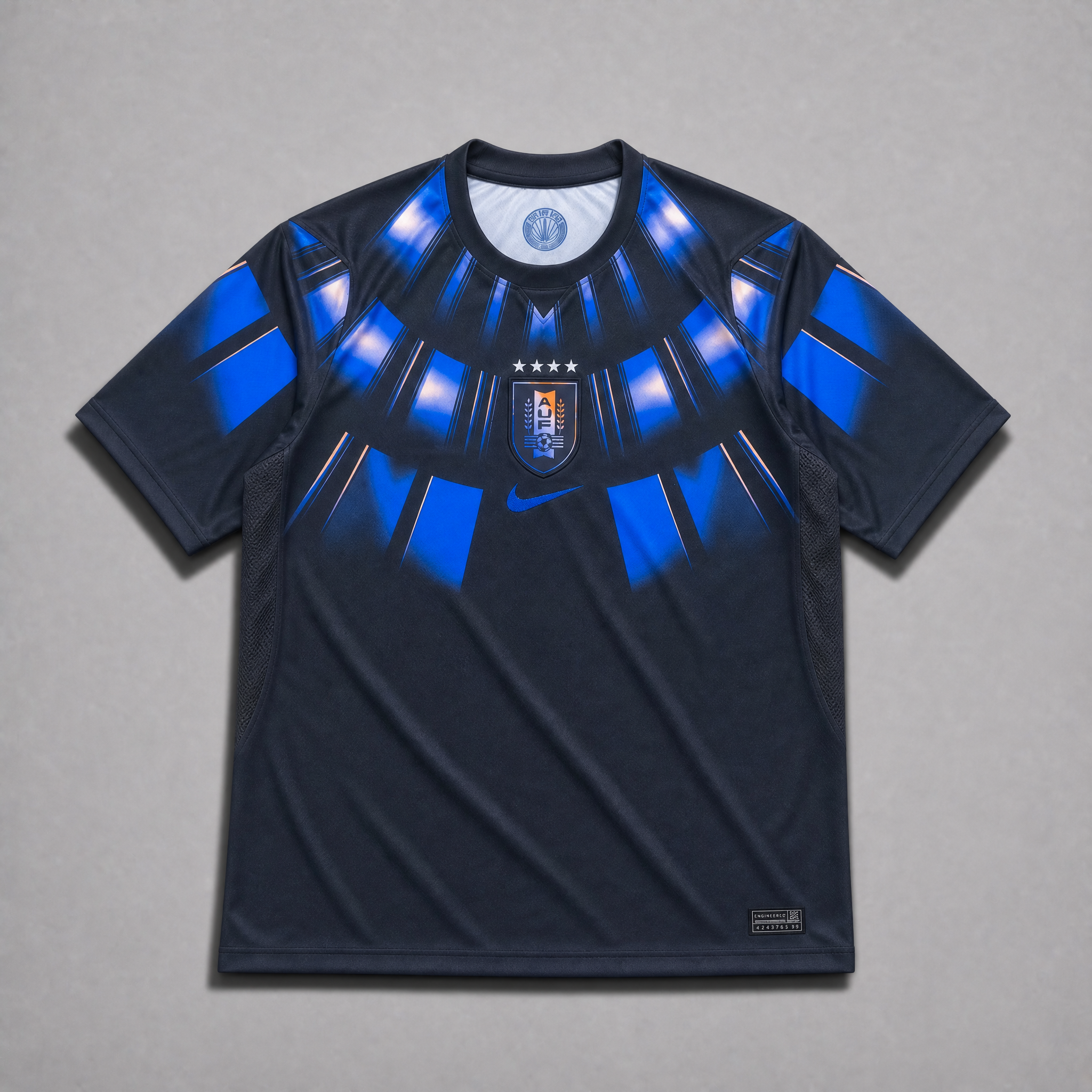 Uruguay Maglia Away 2026 World Cup dark blue black design front view