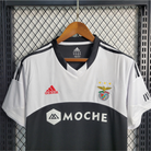 Vista frontale maglia SL Benfica 2013/14 away black white con logo Adidas