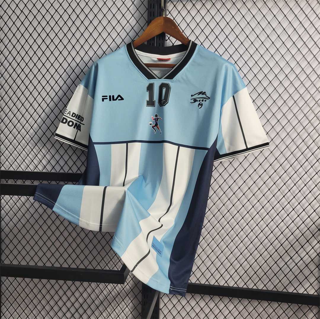 Argentina Maglia Maradona Commemorative 2001 - Retro Soccer Kit