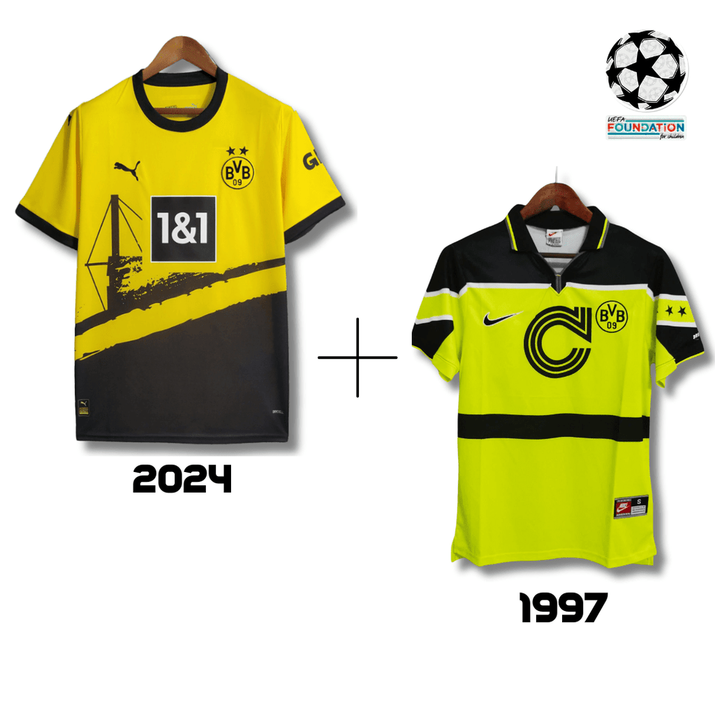 B. Dortmund 2024 + B. Dortmund 1997 - Retro Soccer Kit