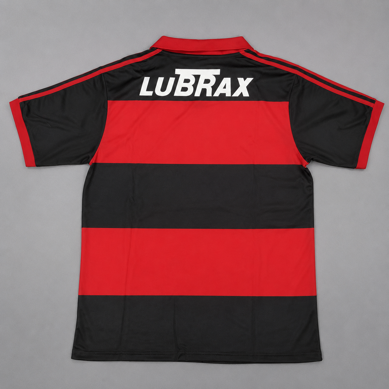 Flamengo maglia home 1990 91 rosso nera stile rétro brasiliano