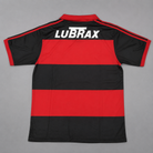 Flamengo maglia home 1990 91 rosso nera stile rétro brasiliano