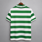 Dettaglio bande verdi maglia Celtic rétro