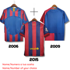 Barcellona 2006 + Barcellona 2009 + Barcellona 2015 - Retro Soccer Kit