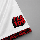 Maglia vintage Flamengo 1995 dettaglio manica FLA 100 commemorativa