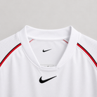 Dettaglio colletto Flamengo maglia away 2002/03 stile retrò