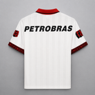 Flamengo maglia away 1995 anniversario 100 anni colore bianco con fascia rosso nera