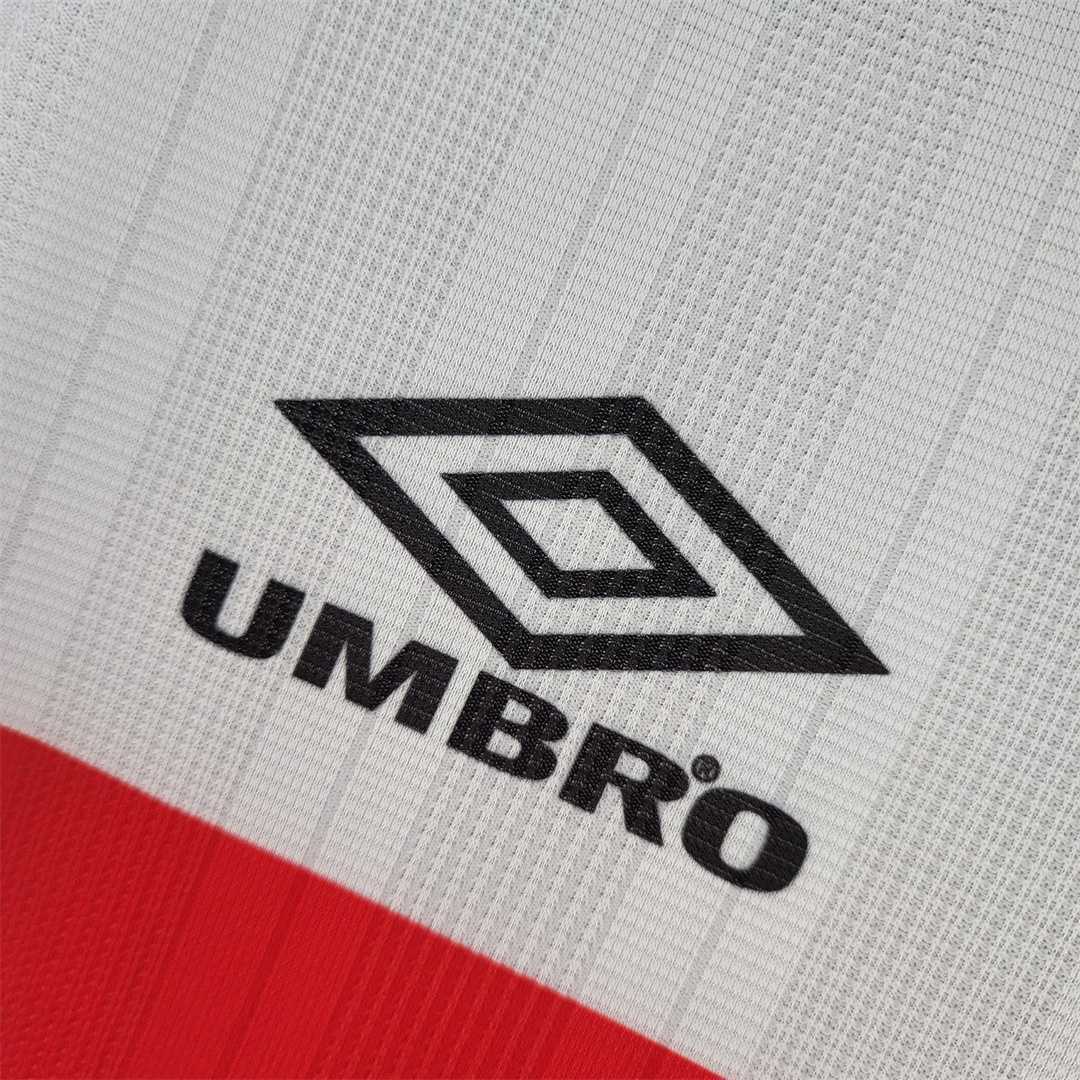 Flamengo maglia away 1995/96 bianca con fascia rosso nera