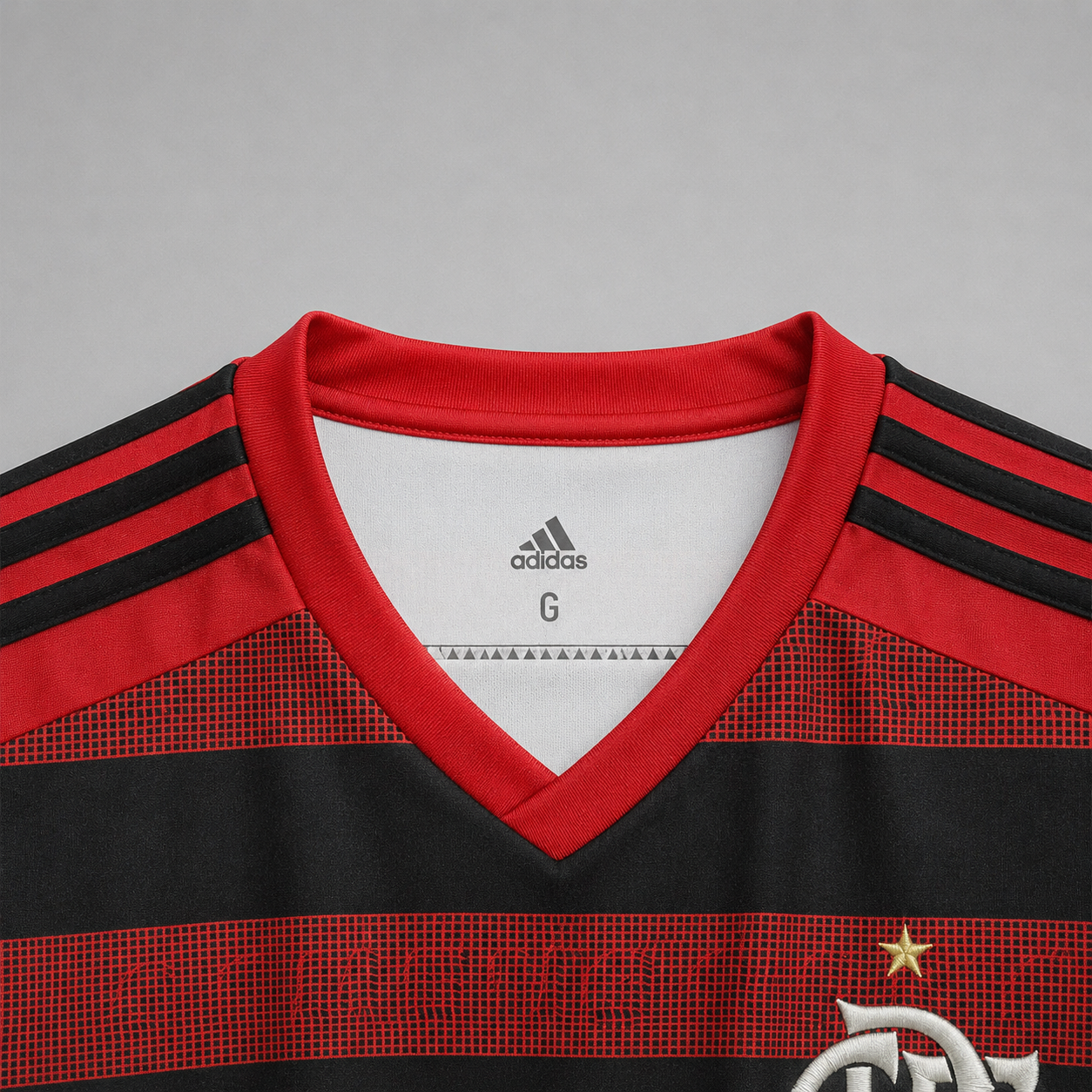 Flamengo maglia home 2018/19 rosso nera stile moderno rétro