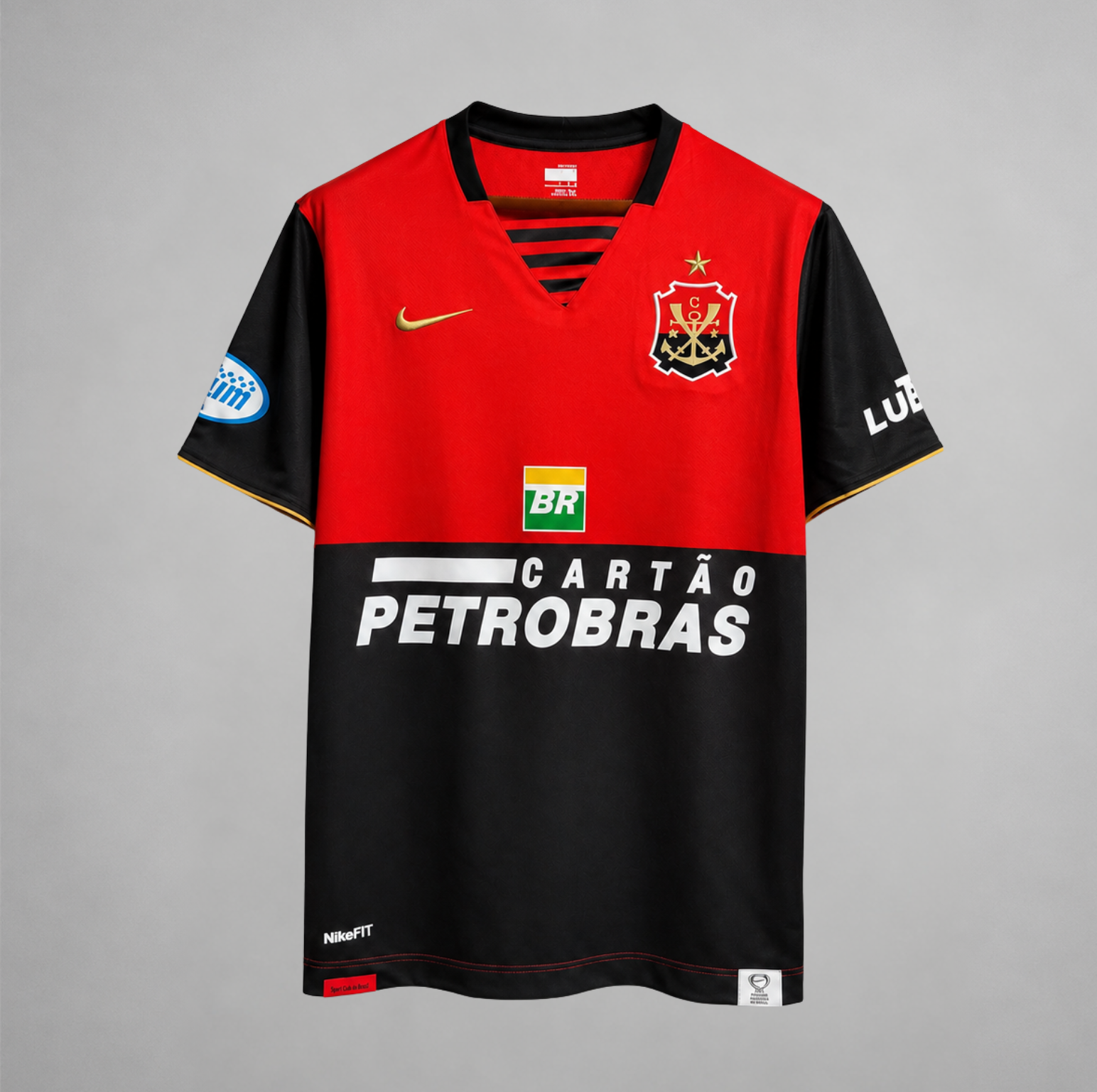 Flamengo maglia home 2007/08 rosso nera stile vintage