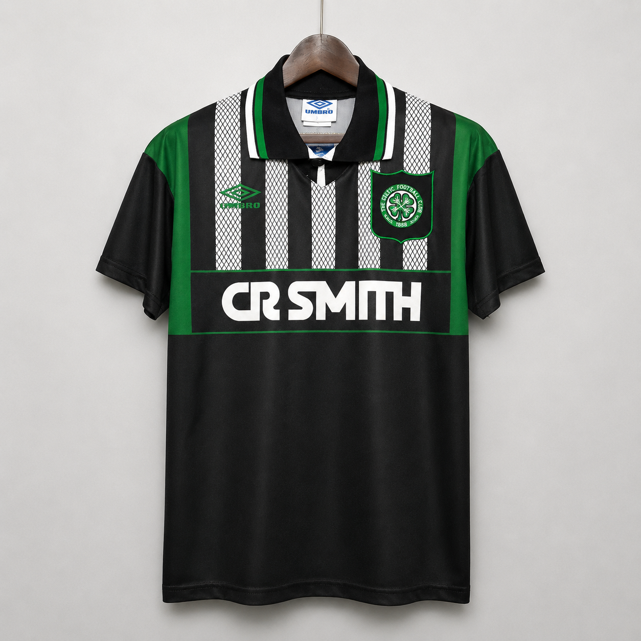 Celtics maglia away 1994/96 nera con dettagli verdi rétro