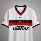 Flamengo away shirt 2001/02 con colletto rosso e nero