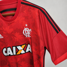 Flamengo jersey third 2014/15 vintage con texture rosse e colletto sportivo