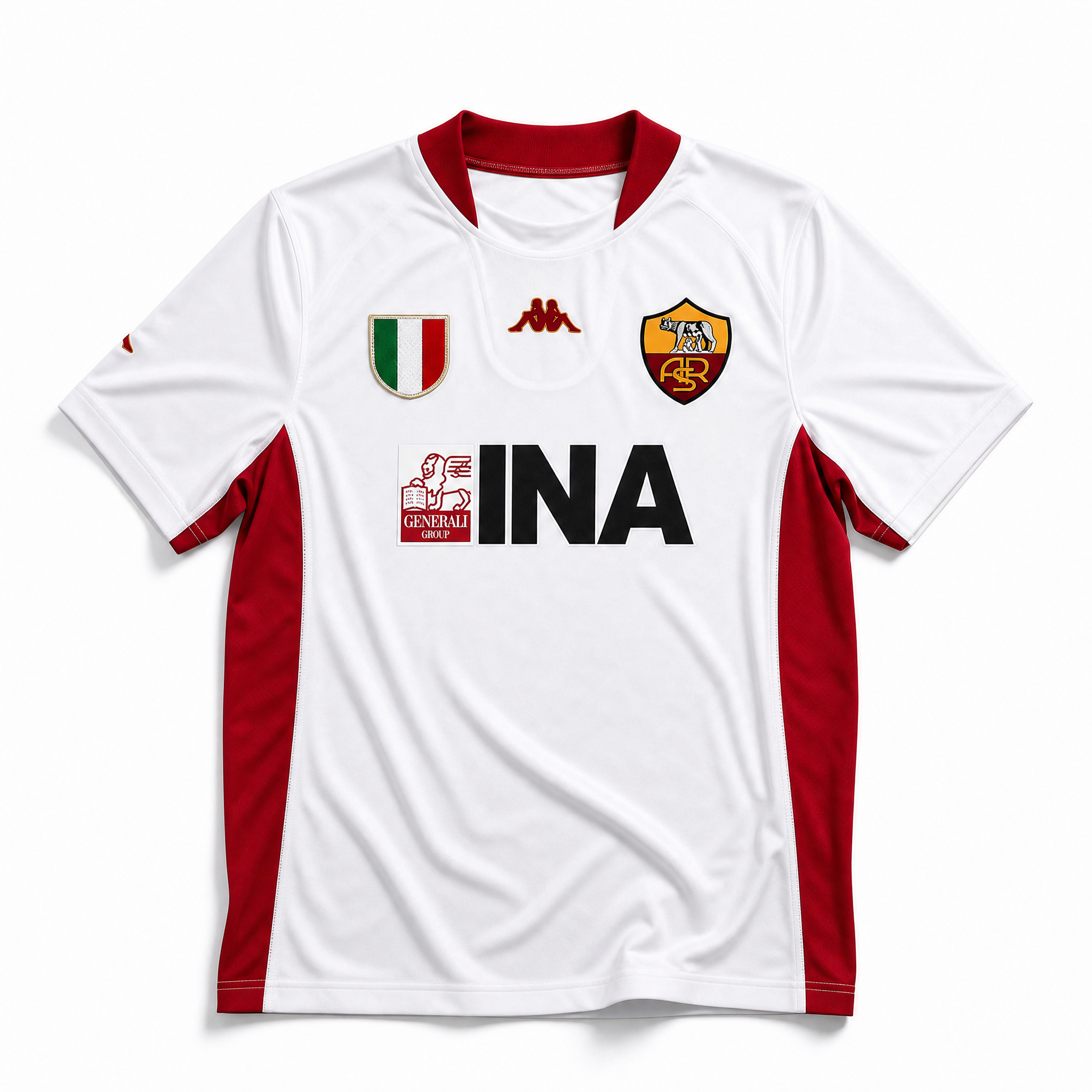 Roma Maglia Away White 2001/02