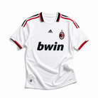 Maglia AC Milan 2009/10 away fronte bianco sponsor Bwin