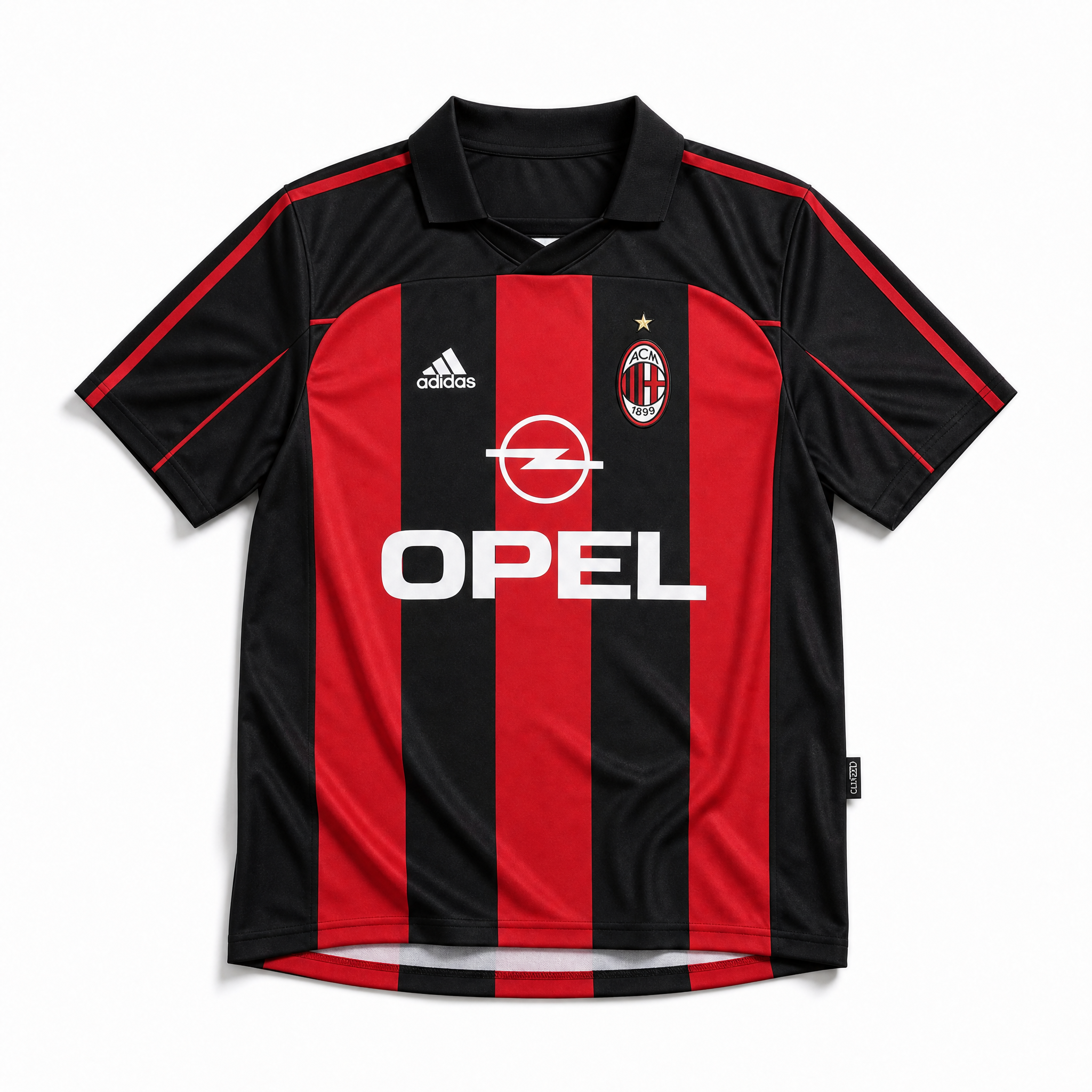 Maglia home Milan 2000/01 rossonera vintage vista frontale