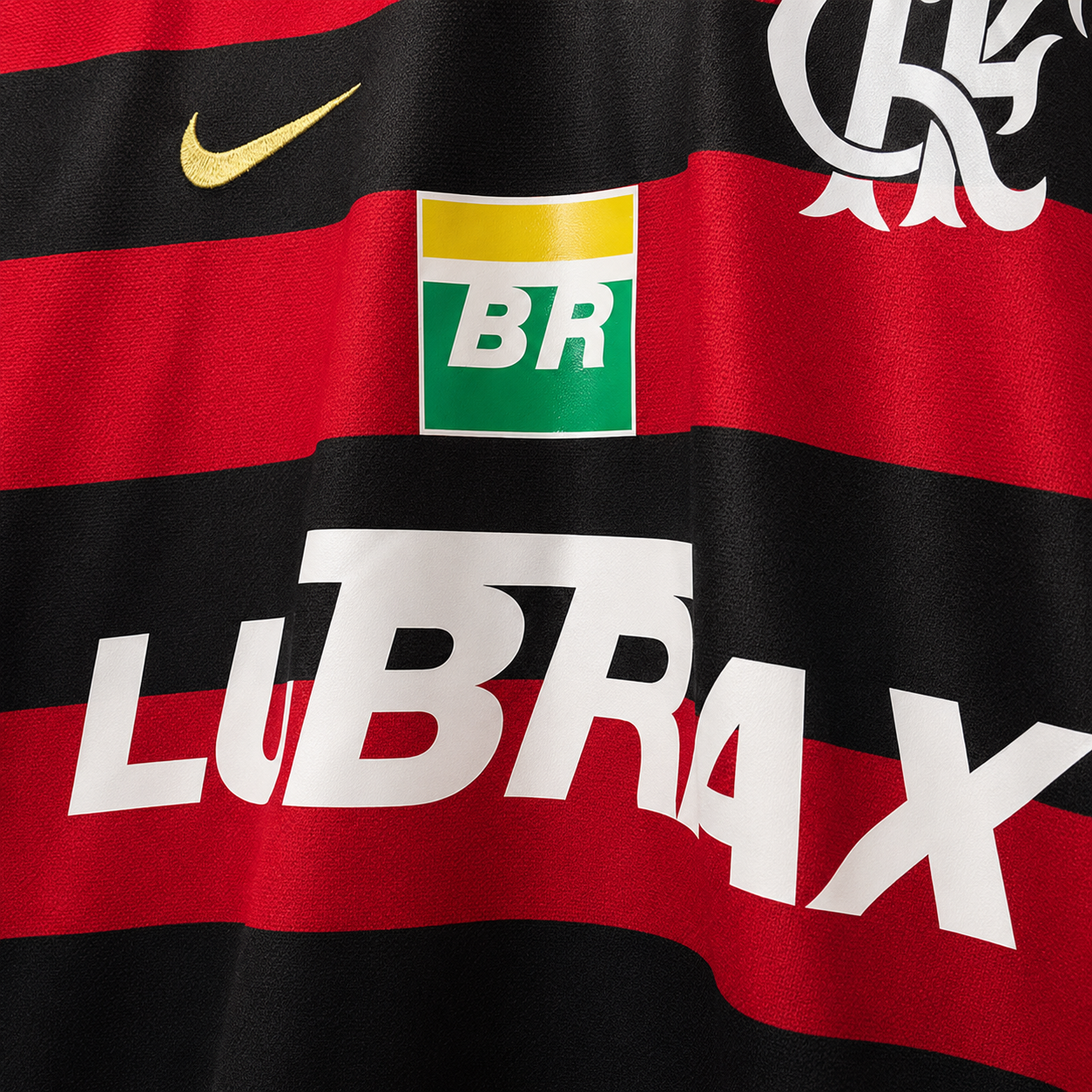 Retro della maglia Flamengo 2008/09 home a strisce orizzontali