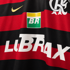 Retro della maglia Flamengo 2008/09 home a strisce orizzontali
