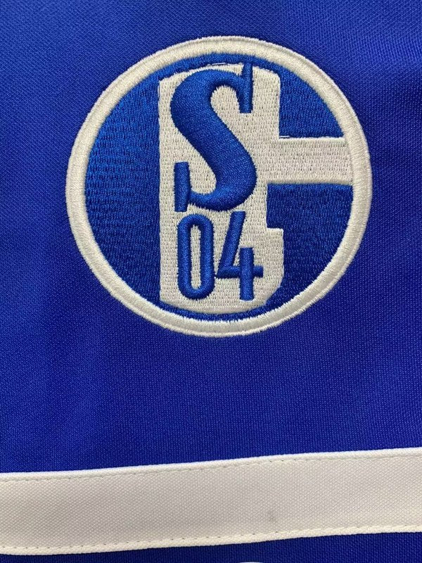 Dettaglio manica Schalke 04 maglia home retrò 2000/02