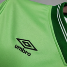 Colletto bianco verde Celtic football shirt vintage