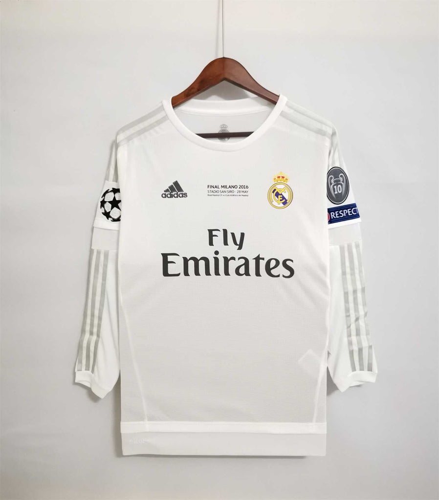 Real Madrid Home Jersey White Long 2015/161